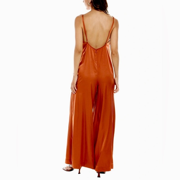Satin Copper Jumpsuit | WeWoreWhat - Picture 3 of 3
